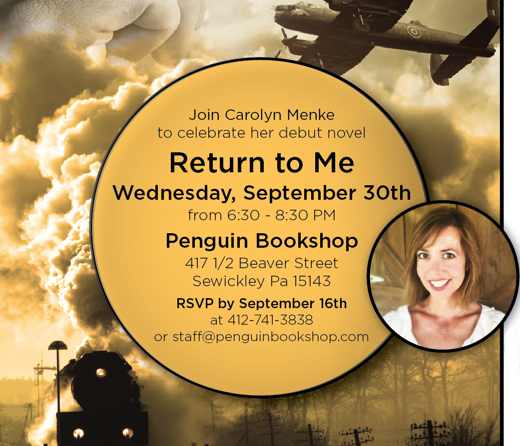 Return to me book launch invite